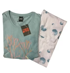 Pigiama Donna 100% Cotone Lungo THINK PINK 2003 Outlet