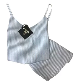 Pigiama Donna Stoffa Corto 100% Cotone THINK PINK 2021 Outlet