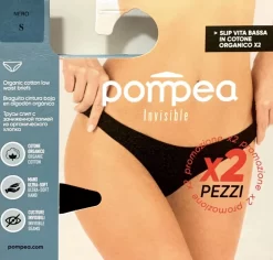 Slip Donna Invisibile Vita Bassa Cotone Elasticizzato Pompea Essential