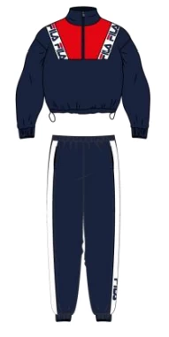 Tuta Donna Sportiva Fila 4063 Cotone Felpato