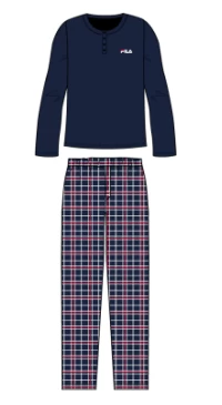 Pigiama Donna Fila 4075 Cotone Caldo Invernale