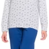 Pigiama Donna Manica Lunga 100% Cotone Karel 8047