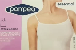 Canottiera Donna Top Cotone Elasticizzato Pompea Essential