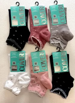 Enrico Coveri Calzino Donna Corto Cotone Mercerizzato Coveri Papaya 202