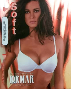 Reggiseno Balconcino Push Up Liscio Microfibra Lormar Soft Outlet