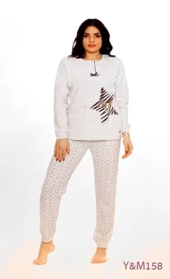 Pigiama Donna Cotone Interlock Invernale You&Me 158 Special Price